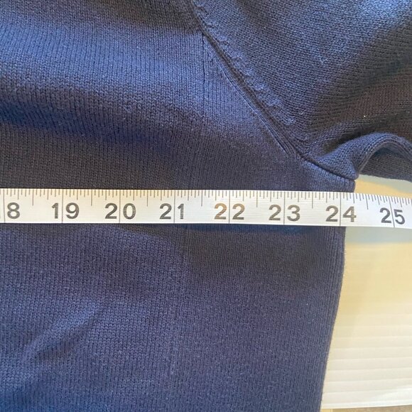 Tommy Hilfiger Sweater Mens Pullover XL Cotton 1/4 Zip Long Sleeve Blue Preppy - Picture 6 of 7